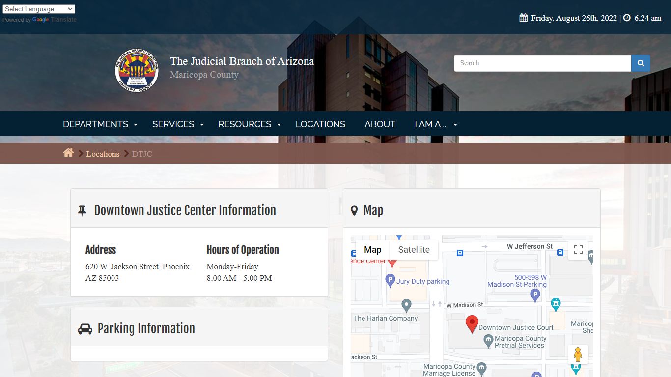 The Judicial Branch of Arizona in Maricopa County